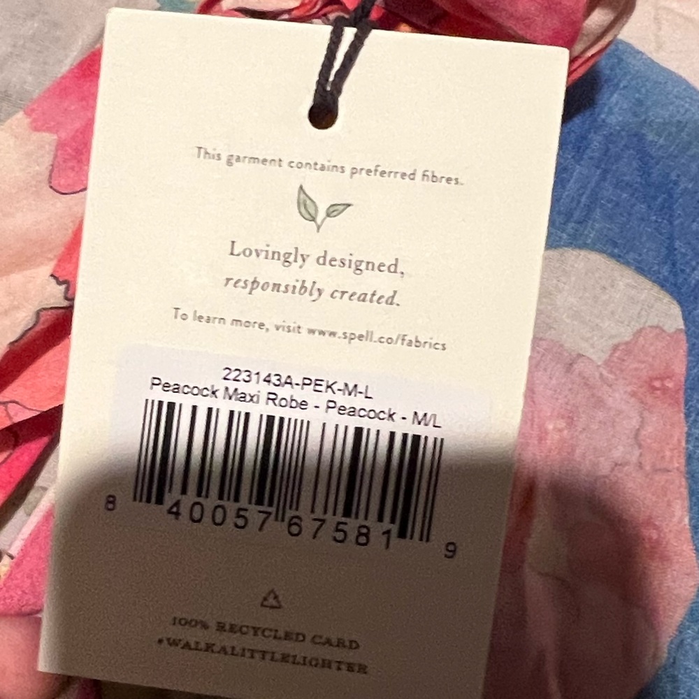 Spell Madame Peacock Kimono - M/L NWT - Picture 11 of 15
